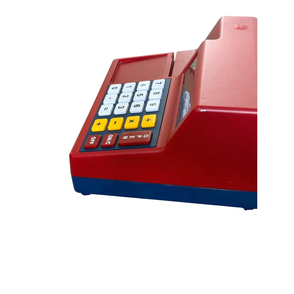 Learning Resources Pretend Play Calculator Cash Register Solar/Battery Vintage